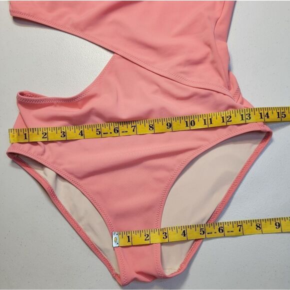 Solid & Striped The Claudia One Shoulder One Piece Swimsuit Flamingo Size M - Picture 13 of 15